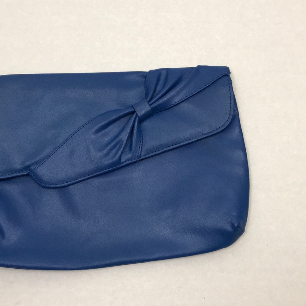 Blue Bow Clutch